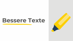 Bessere Texte mit Textmarker-Symbol