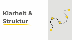 Klarheit und Struktur mit Illustration Schritt für Schritt zum Ziel